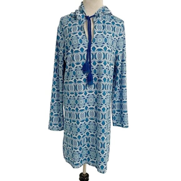 Cabana Life Size Large Dress Long Sleeve Hoodie Resort Beach Vacation SPF - Picture 1 of 8
